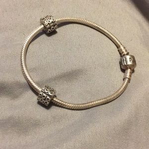 Pandora Bracelet WITH CLIPS